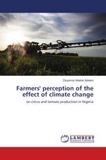 Farmers' perception of the effect of climate change