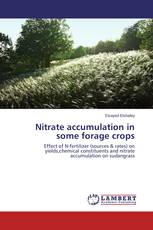 Nitrate accumulation in some forage crops