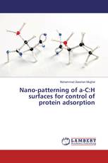 Nano-patterning of a-C:H surfaces for control of protein adsorption