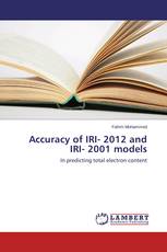 Accuracy of IRI- 2012 and IRI- 2001 models