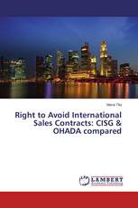 Right to Avoid International Sales Contracts: CISG & OHADA compared