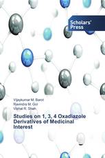 Studies on 1, 3, 4 Oxadiazole Derivatives of Medicinal Interest