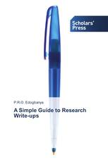 A Simple Guide to Research Write-ups