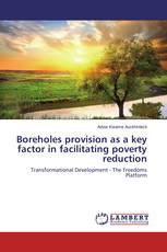 Boreholes provision as a key factor in facilitating poverty reduction