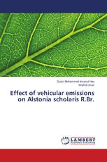 Effect of vehicular emissions on Alstonia scholaris R.Br.
