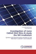 Investigation of nano CdZnO thin films & study the SHI irradiation