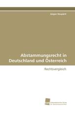 Abstammungsrecht in Deutschland und Österreich