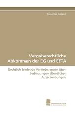 Vergaberechtliche Abkommen der EG und EFTA