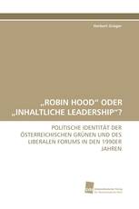 „ROBIN HOOD“ ODER „INHALTLICHE LEADERSHIP“?