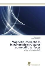 Magnetic interactions in nanoscale structures at metallic surfaces