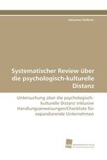 Systematischer Review über die psychologisch-kulturelle Distanz