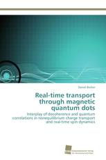 Real-time transport through magnetic quantum dots