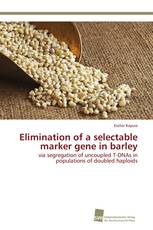 Elimination of a selectable marker gene in barley