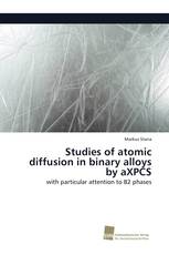 Studies of atomic diffusion in binary alloys by aXPCS