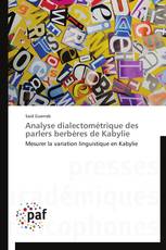 Analyse dialectométrique des parlers berbères de Kabylie