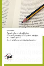 Curricula et stratégies d'enseignement/apprentissage en licence FLE