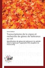 Transcriptome de la vigne et recherche de gènes de tolérance au sel