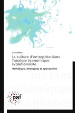 La culture d’entreprise dans l’analyse économique évolutionniste