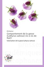 Comportement de la gesse (Lathyrus sativus) vis à vis de NaCl