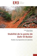 Stabilité de la pente de Dahr El Baidar