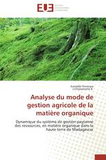 Analyse du mode de gestion agricole de la matière organique