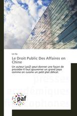 Le Droit Public Des Affaires en Chine