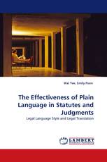 The Effectiveness of Plain Language in Statutes and Judgments