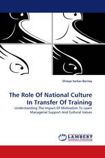 The Role Of National Culture In Transfer Of Training