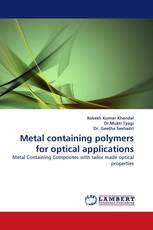 Metal containing polymers for optical applications