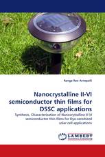 Nanocrystalline II-VI semiconductor thin films for DSSC applications