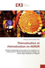 Thématisation et rhématisation en ADROR