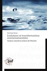 Evolutions et transformations environnementales