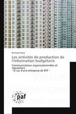 Les activités de production de l'information budgétaire