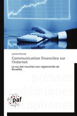 Communication financière sur l'Internet