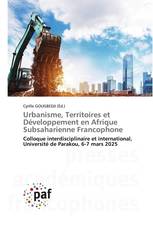 Urbanisme, Territoires et Développement en Afrique Subsaharienne Francophone
