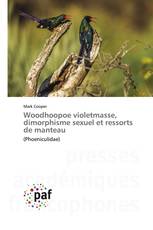 Woodhoopoe violetmasse, dimorphisme sexuel et ressorts de manteau