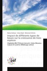 Impact de différents types de boues sur la croissance de trois espèces