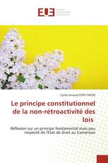 Le principe constitutionnel de la non-rétroactivité des lois