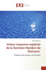 Valeur moyenne explicite de la fonction Nombre de Diviseurs