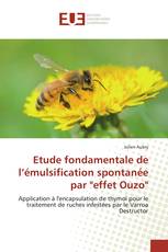 Etude fondamentale de l’émulsification spontanée par "effet Ouzo"