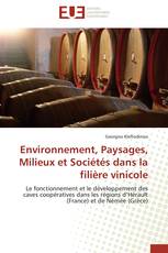 Environnement, Paysages, Milieux et Sociétés dans la filière vinicole