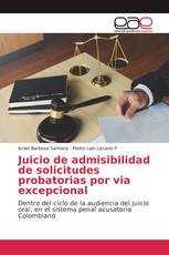 Juicio de admisibilidad de solicitudes probatorias por via excepcional