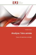 Analyse 1ère année