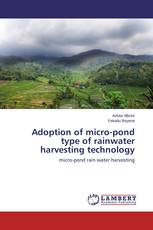 Adoption of micro-pond type of rainwater harvesting technology