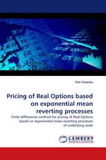 Pricing of Real Options based on exponential mean reverting processes