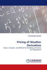 Pricing of Weather Derivatives