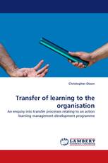 Transfer of learning to the organisation