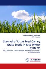 Survival of Little Seed Canary Grass Seeds in Rice-Wheat Systems
