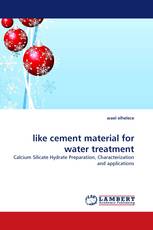 like cement material for water treatment