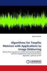 Algorithms for Toeplitz Matrices with Applications to Image Deblurring